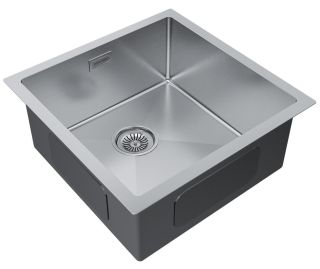 Мойка кухонная Paulmark Gerberg PM214444-BS брашированная нержавеющая сталь